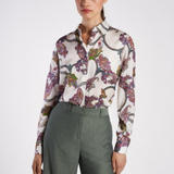 Silk Paisley Print Shirt