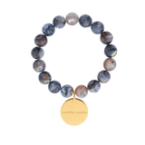 Mini Beads Flex Bracelet Blue Jeans Marble