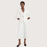 Khloe Denim Blazer in White