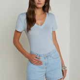Becca Cotton V-Neck Tee