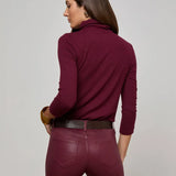 Aja Turtleneck in Burgundy