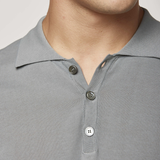 Dry Cotton Polo Shirt in Grey