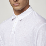 Short Sleeve Linen Polo
