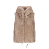 Soft Beige Faux Fur Gillet