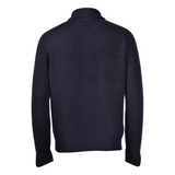 Wool and Cashmere Overshirt in Navy