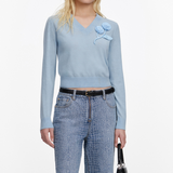 Blue Rose Wool Jumper