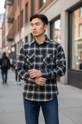 Cashmere Flannel Check Shirt