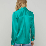 Tyler Silk Blouse in Jade