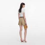 White Lace Trim Knit Top