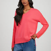 Alaina Deep Pink Cashmere Jumper