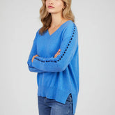 Alaina Glacier Cashmere Jumper