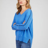Alaina Glacier Cashmere Jumper