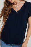 V-Neck Tee - Navy