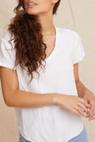 V-Neck Tee - White