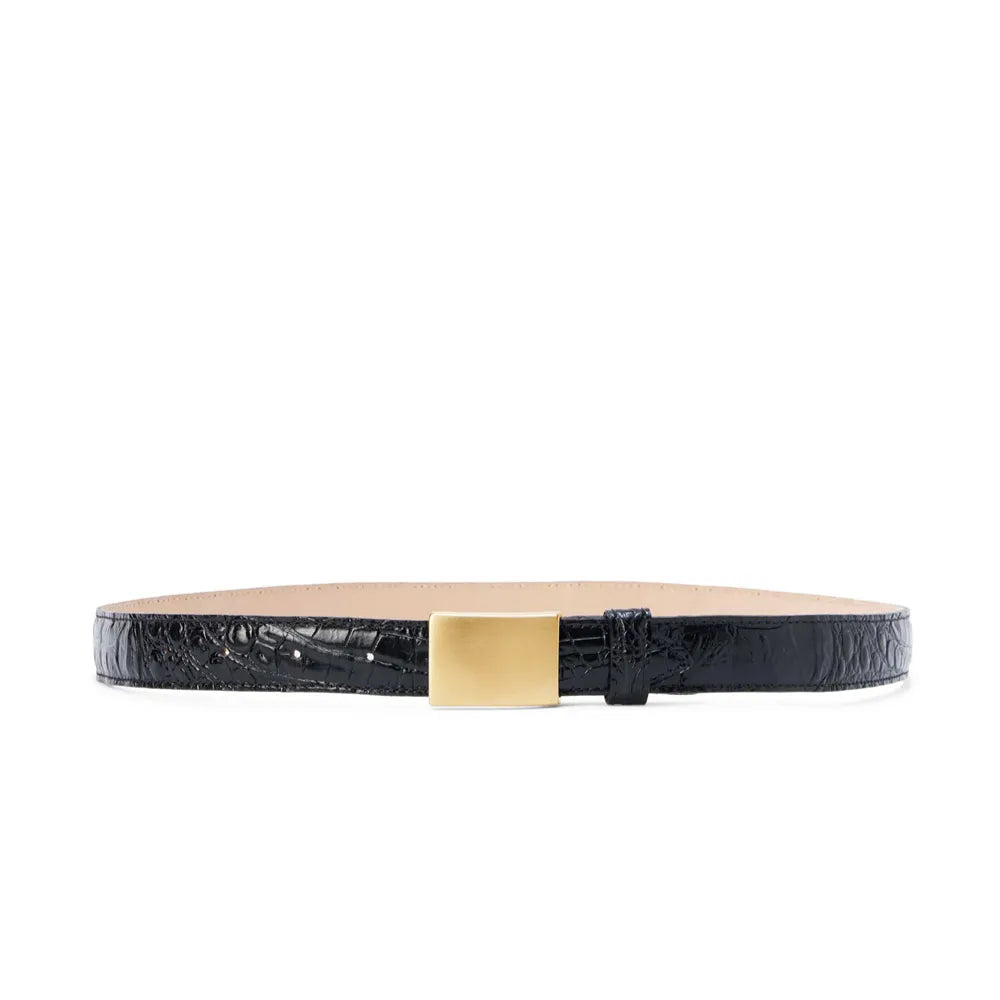 Amis Croc Leather Belt
