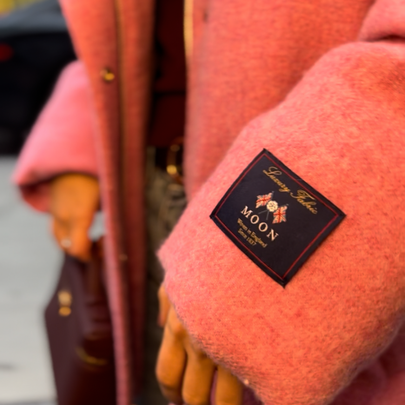 Pink Wool Puffer Jacket