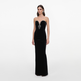Black Velvet Maxi Dress