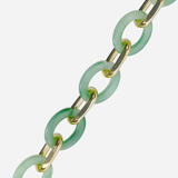 The Cassy Phone chain - Mint Green & Gold