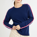 Katelyn French Navy Cashmere Jumper