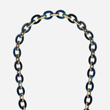 The Cassy Phone chain - Navy & Gold