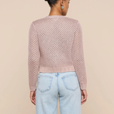 Blanca Sequin Cardigan in Rose