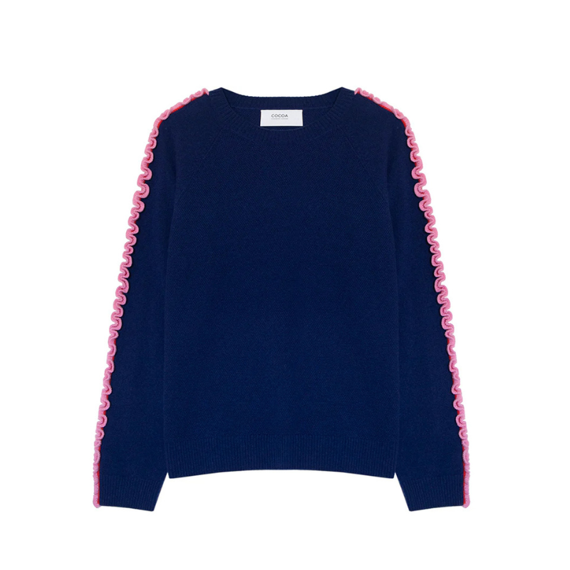 Katelyn French Navy Cashmere Jumper