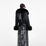 Black Belted Leather Jacket