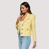 Sylvia Tweed Jacket in Lemon Sorbet