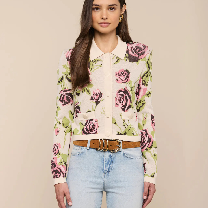 Osiris Jacquard Knit Cardigan