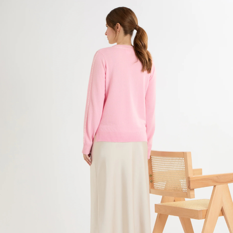 Indie Pastel Pink Cashmere Jumper