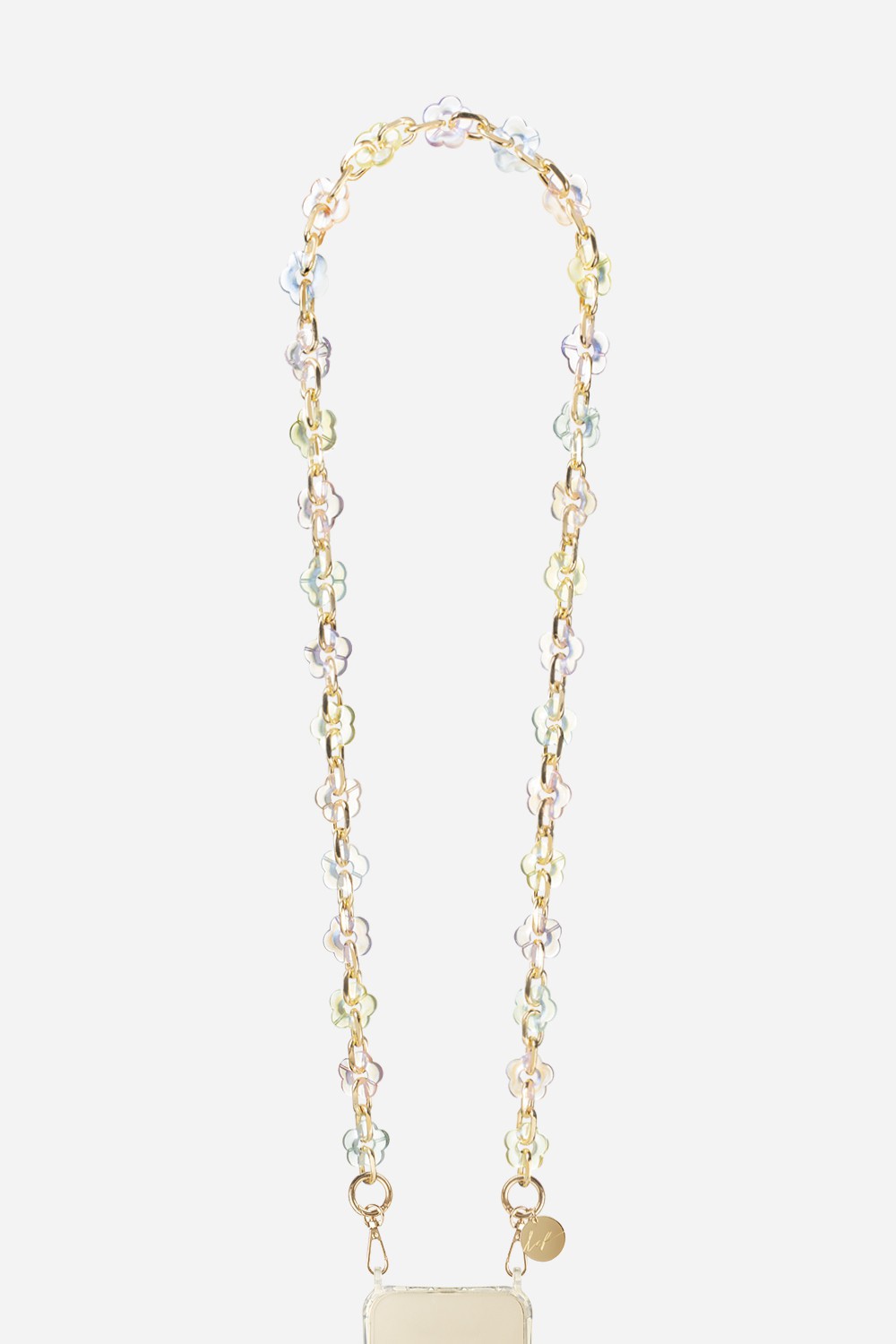 Cassy Holographic Flower Phone Chain