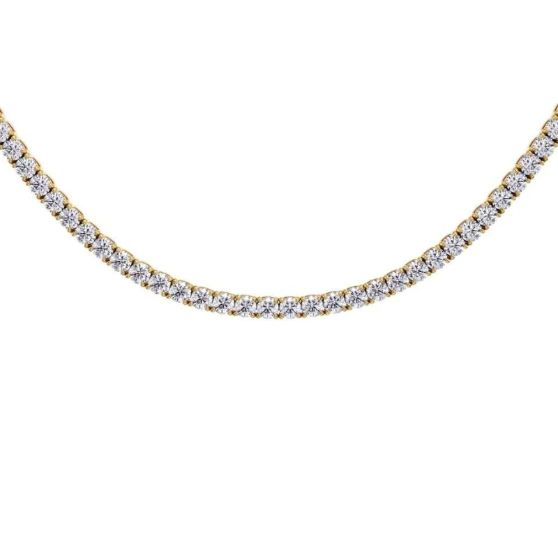 Tennis Necklace Gold