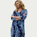Long Poppy Barbuda Cotton in Navy