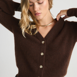 Isa Balloon-Sleeve Cardigan