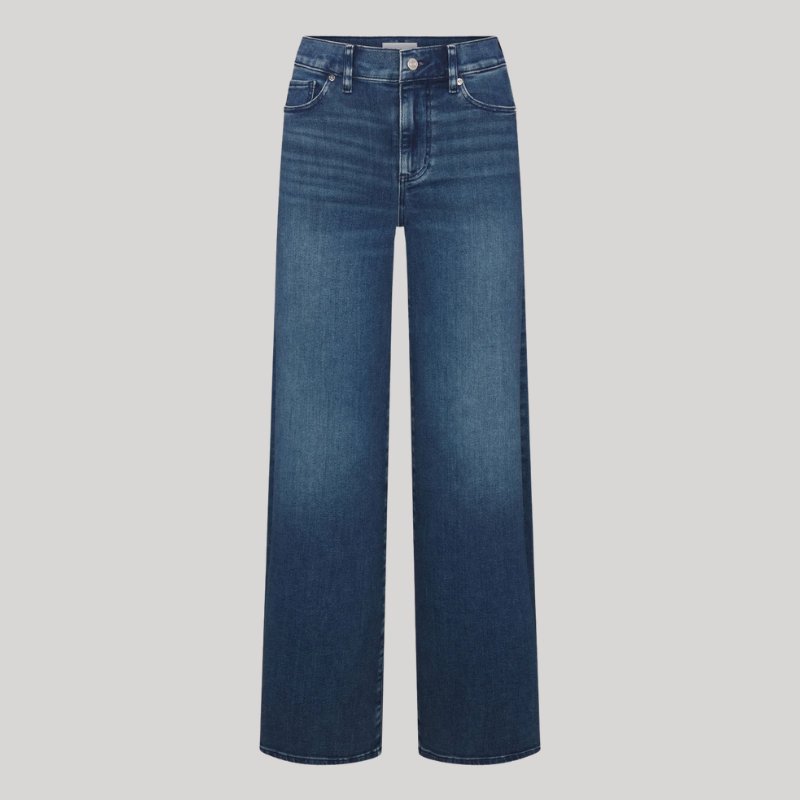 Le Slim Palazzo in Mid Denim