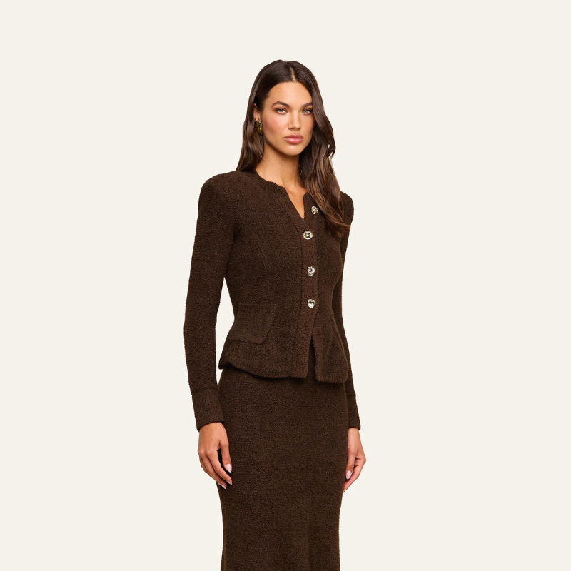 Melissa Knit Cardigan in Dark Java