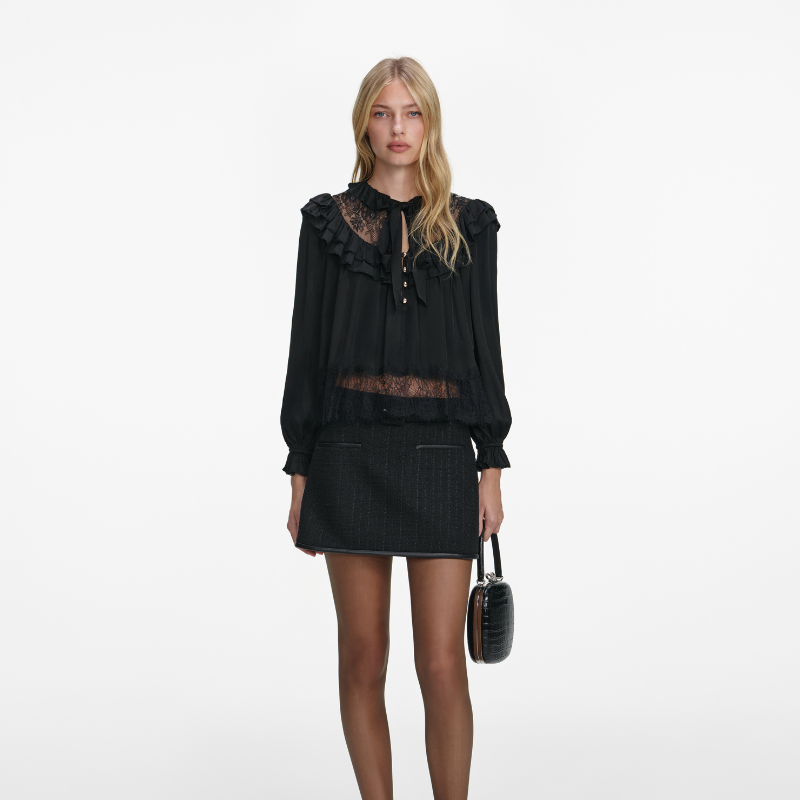 Black Lace Blouse