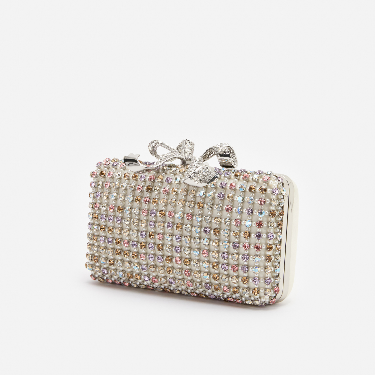 Multi Crystal Clutch Bag