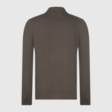 Fine Merino Full Button Shirt in Moss Green