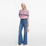 Pink Stripe Cardigan