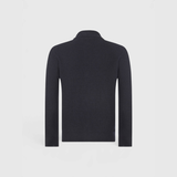 Pearl Stitch Knit Zip Sweater
