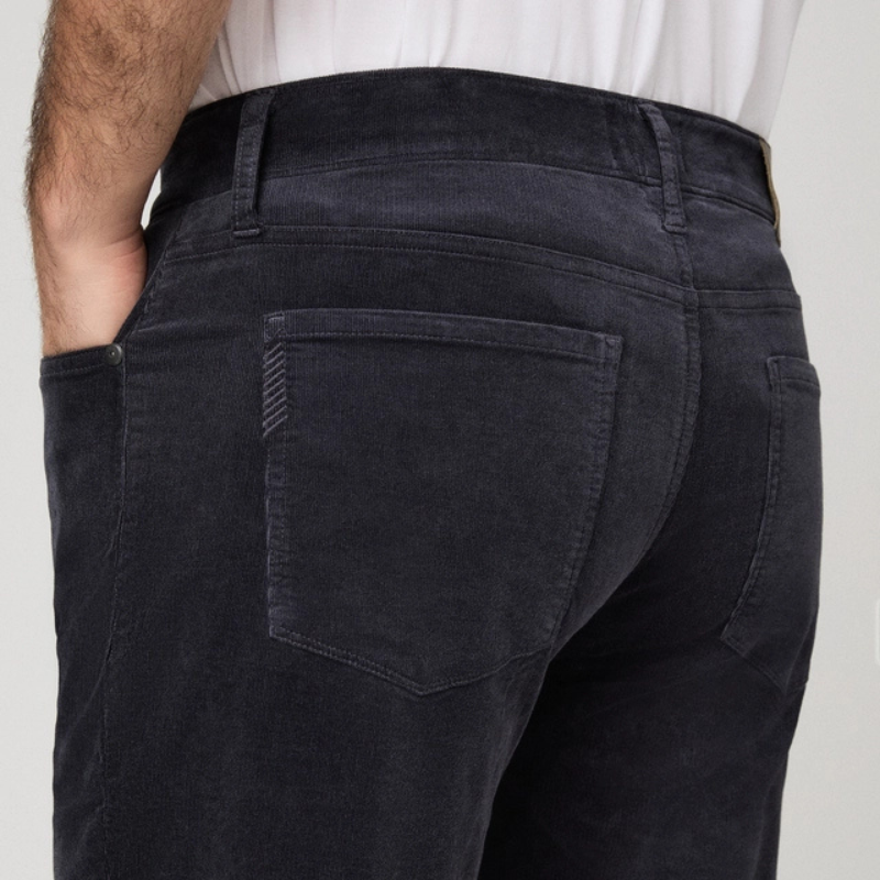 Federal 32" Slim Straight Cordroy Trousers in Navy