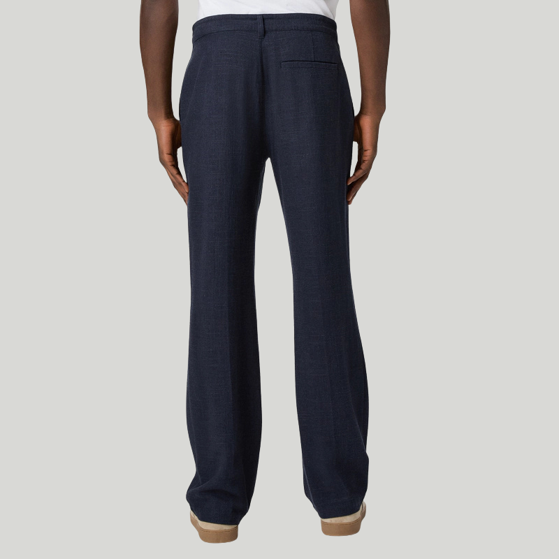 Tiano Pant in Navy Linen
