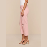Blaine Cropped Jeans in Blush Pink