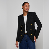 Kyomi Double-Breasted Blazer in Black