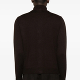 Suede Fronted Merino Knit Jacket