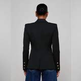 Kyomi Double-Breasted Blazer in Black