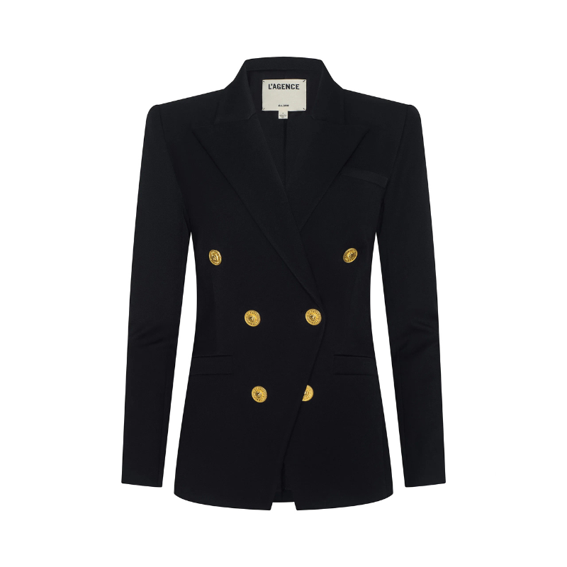 Kyomi Double-Breasted Blazer in Black