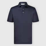 Pima Cotton Interlock Jersey Polo - Navy