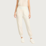 Crepe Giles Pant in Ivory